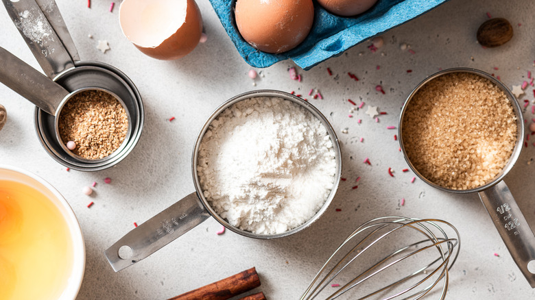 Various baking ingredients