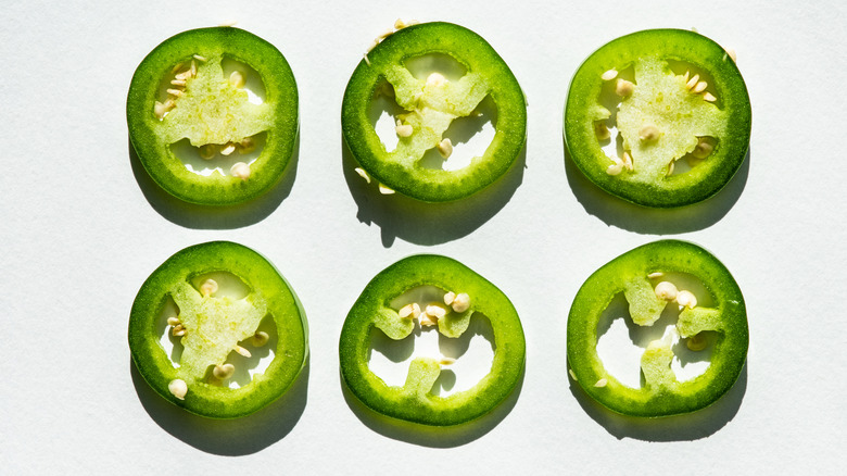 Sliced jalapeño