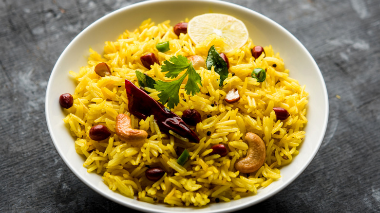 Rice dish with lemon