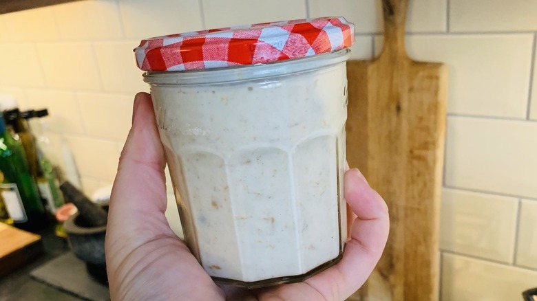 Overnight oats in a jar