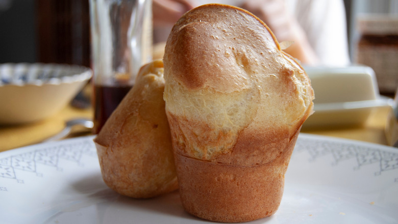 Popovers on plate