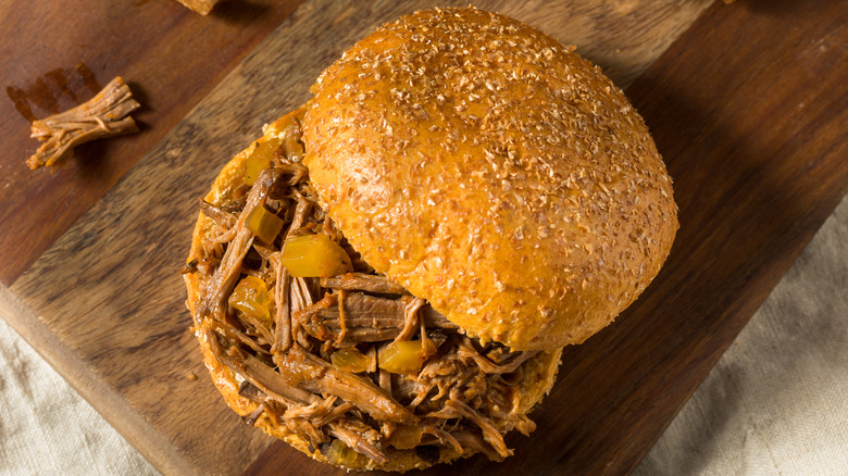 pot roast leftovers sandwich