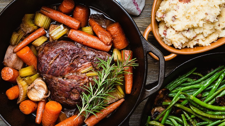 Pot roast with vegetables