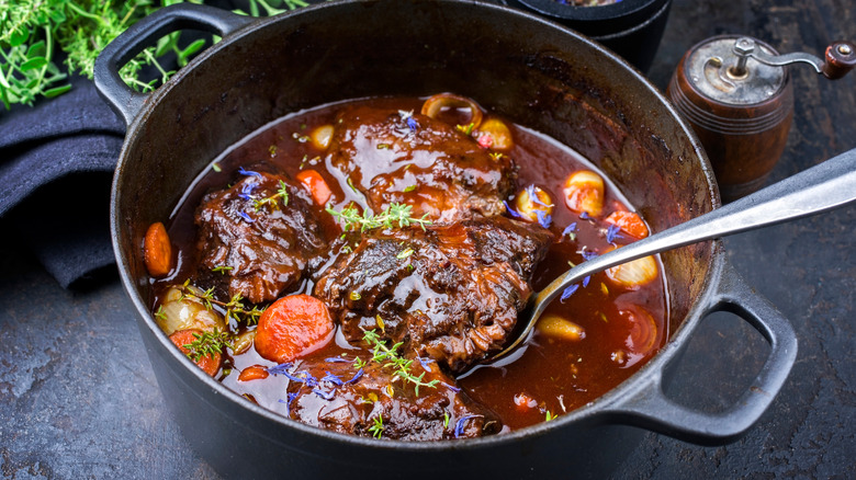 Pot roast braised beef