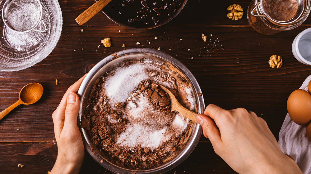 Blending cookie dough