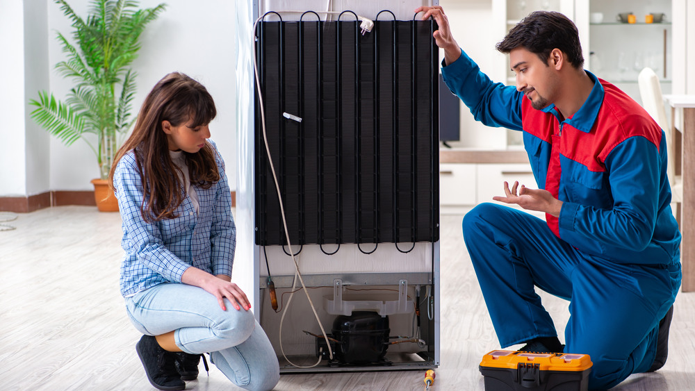 repairing a refrigerator