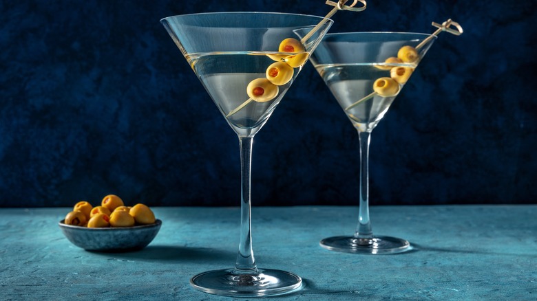 martinis on a bar