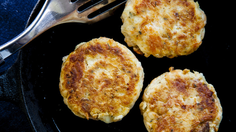 cakes in fry pan