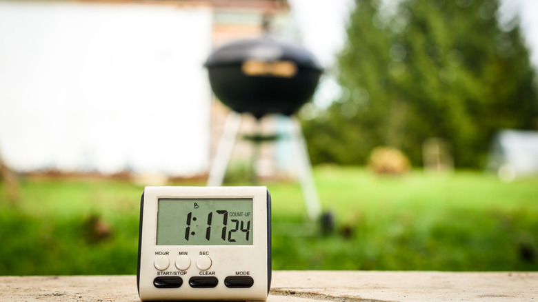 grill with timer