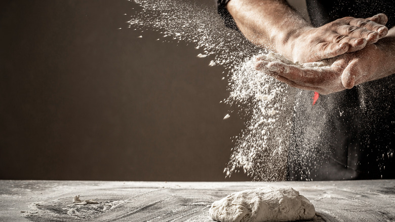 dough being made