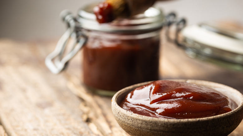 bowl of bbq sauce