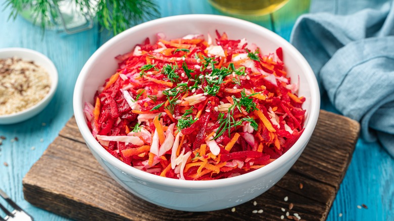 beetroot salad with carrots