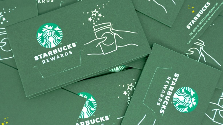 Starbucks rewards cards