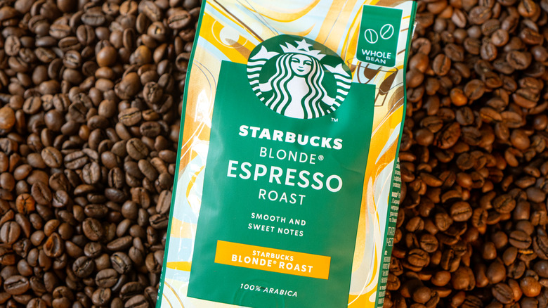 Starbucks Blonde Espresso Roast in bag