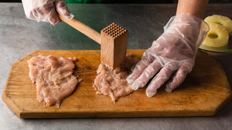 Tenderizing chicken 