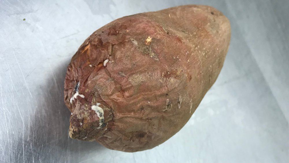 Blemished sweet potato