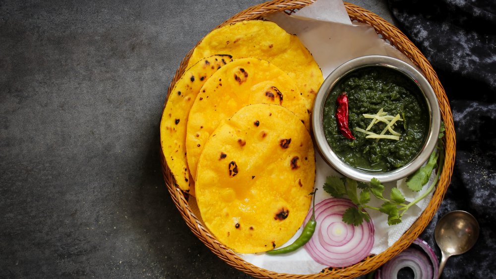 Indian makki ki roti bread