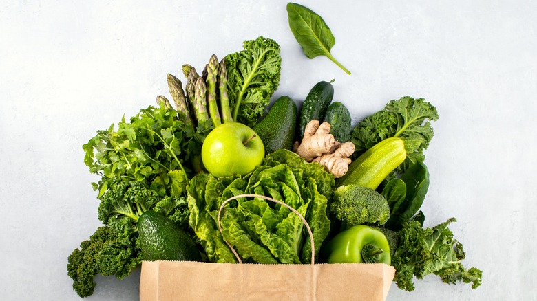 leafy green produce