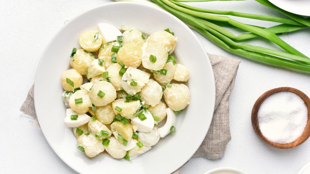 potato salad with green onions