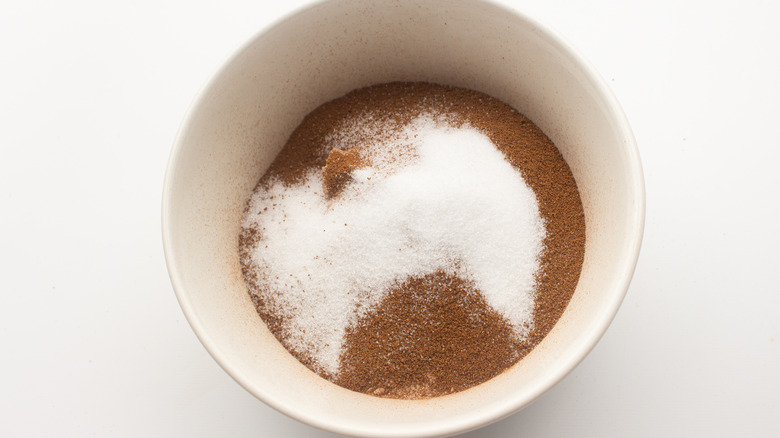 sugar and chocolate in bowl