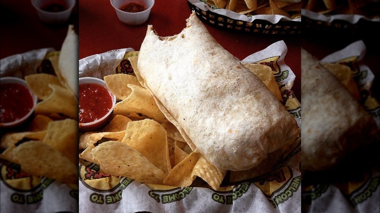 Homewrecker burrito from Moe's Southwest Grill