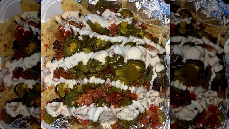 Moe's nachos with jalapenos