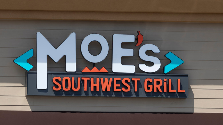 Exterior sign of Moe's Southwest grill