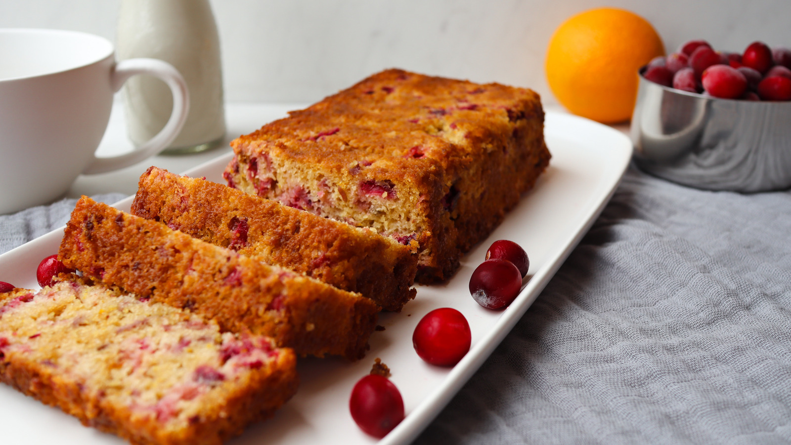Cranberry Orange Bread with Streusel Topping| Country Crock