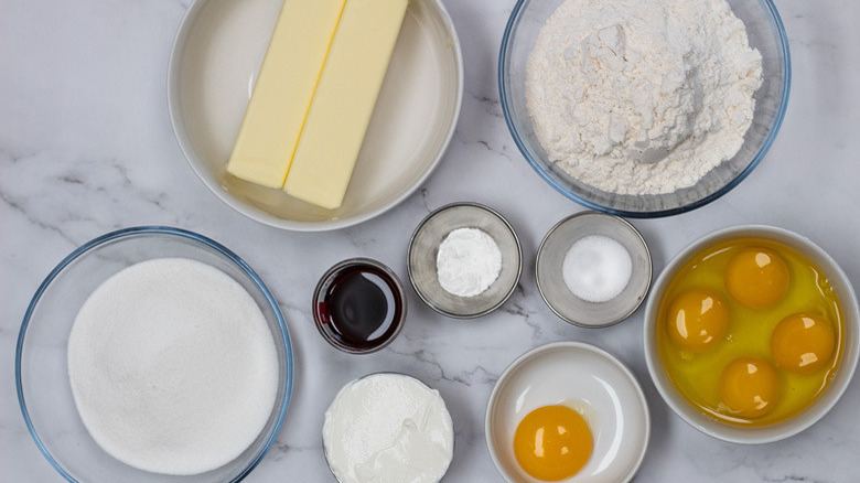 ingredients for moist pound cake recipe