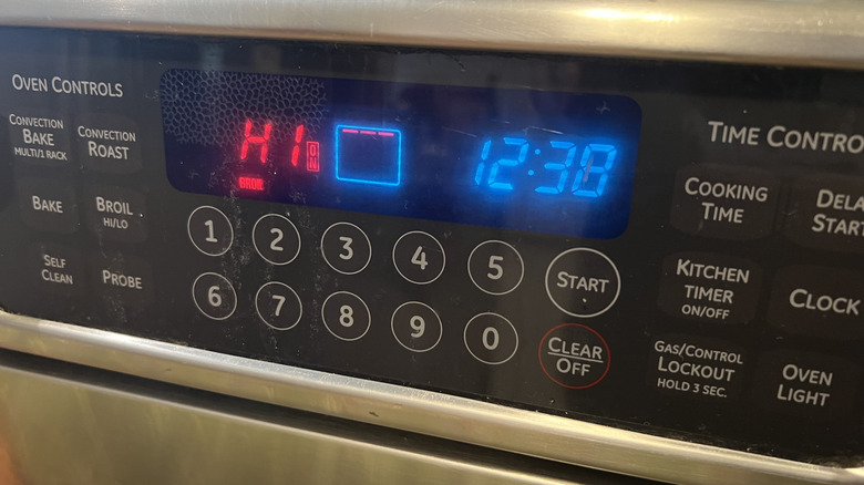 oven high broil display setting