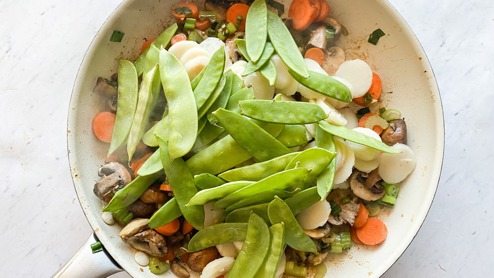 cooking veggies