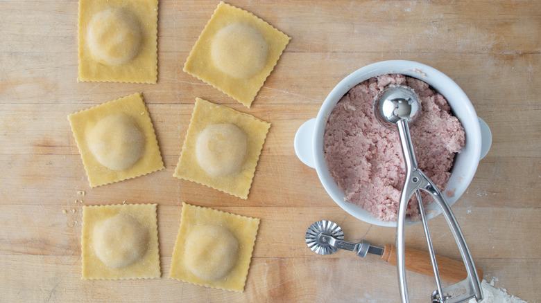 sliced ravioli