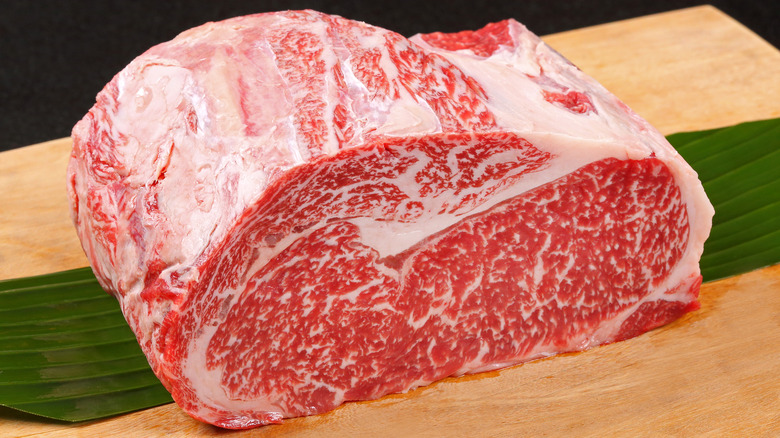 raw kobe beef