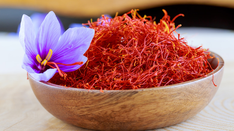 bowl of saffron
