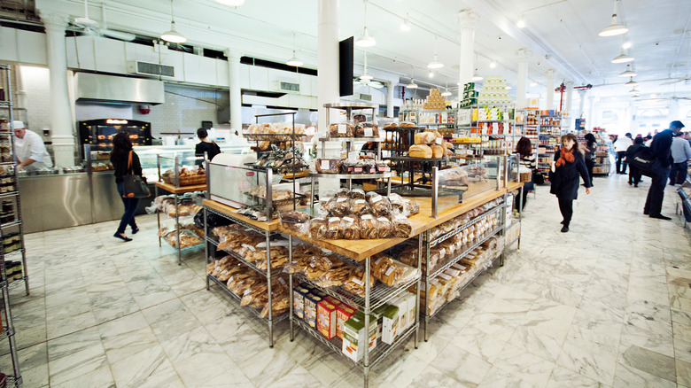 bread section at Dean & DeLuca