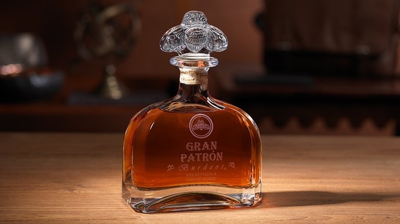 A bottle of Gran Patron Burdeos