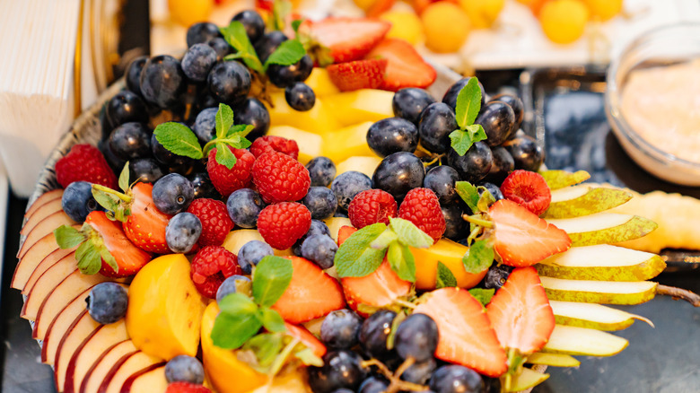 colorful fruit platter