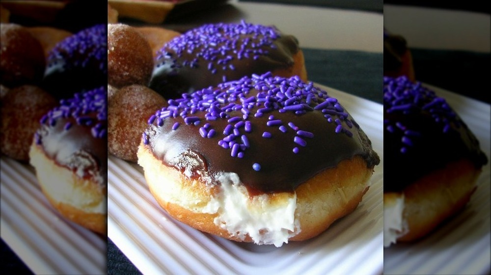 Cream-filled donuts