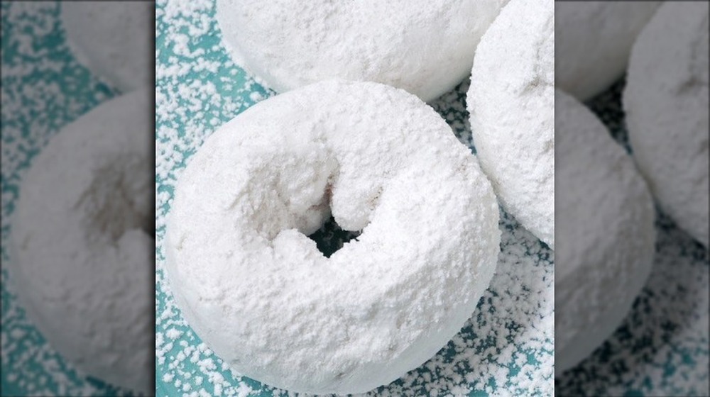 Powdered sugar donuts