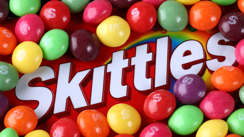 loose and bagged Skittles