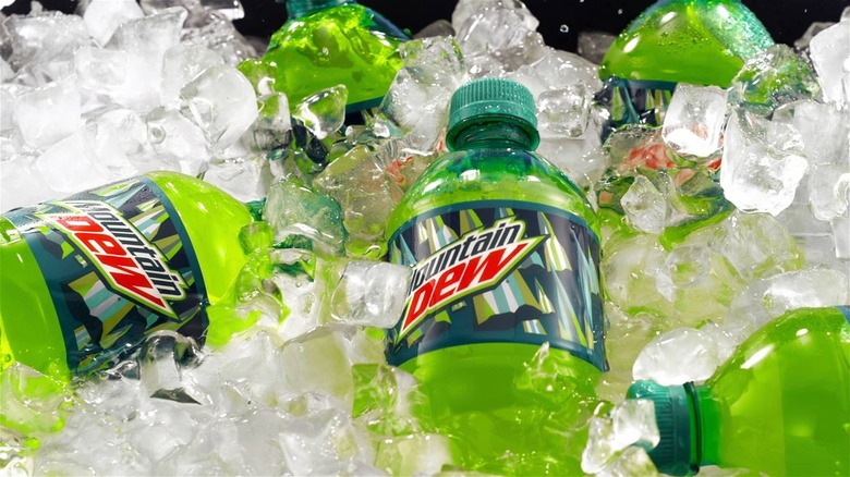 bottles of Mountain Dew