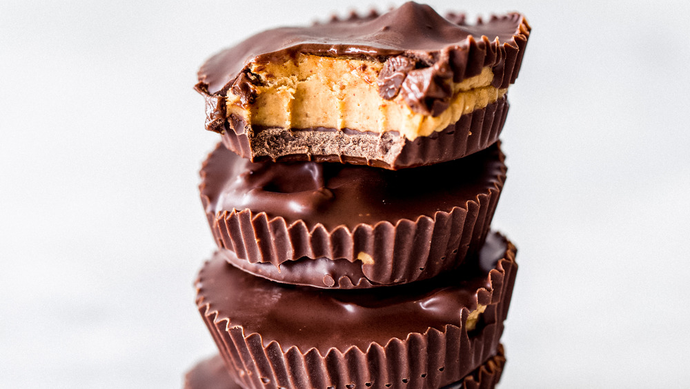 stack of peanut butter cups