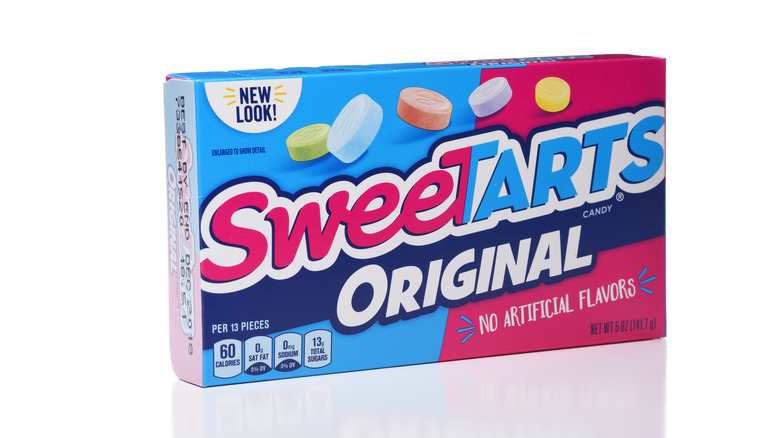 blue and pink box of sweetarts