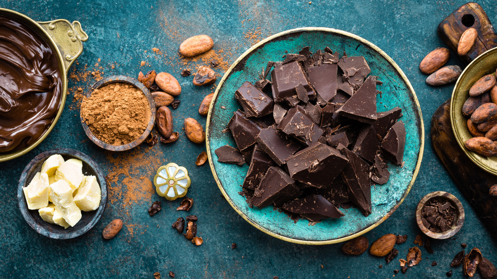 cacao beans and chocolate varieties