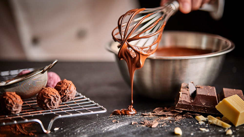 baking with variety of chocolate