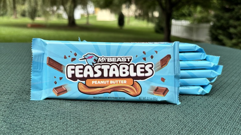 peanut butter Feastables bar