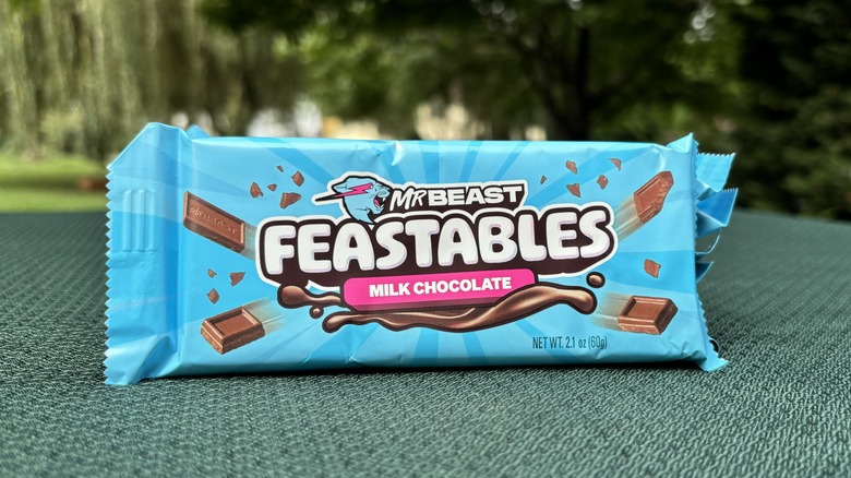 milk chocolate Feastables bar