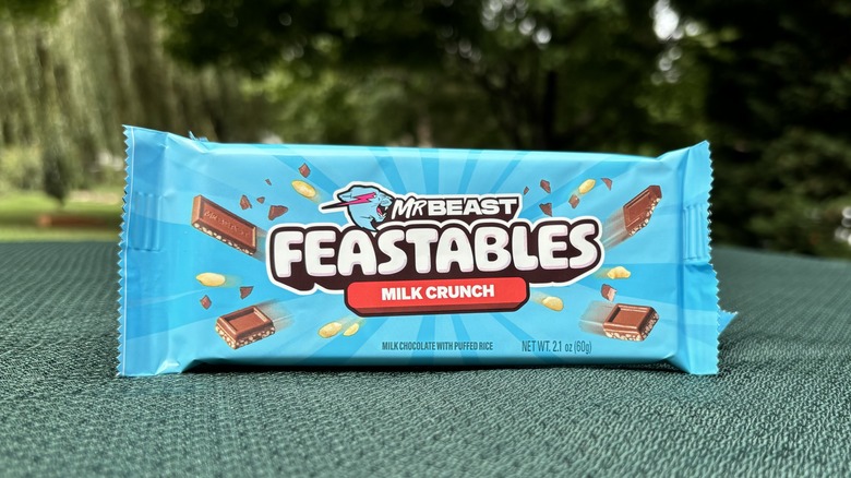 milk crunch Feastables bar