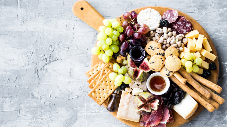 fruit on charcuterie board