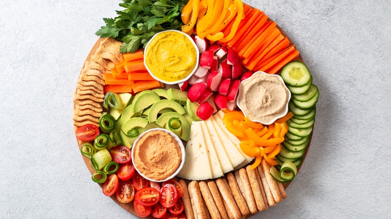 vegetables charcuterie board